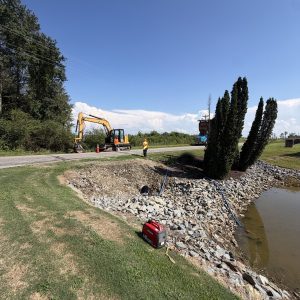 Erosion control repair work