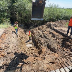 Excavation work in progress