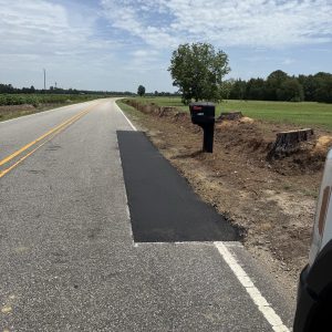 Highway asphalt patching